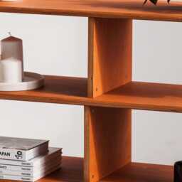 Bookshelf 114 cm Tall, Wide Mid Century Modern Bookcase 97-189 cm, Wooden Shelving Unit, 4 Shelf Levels, Custom Size - thumbnail 2