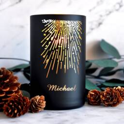 Personalised Scented Candle Orange Blossom Jasmine Amber Coconut Wax For Her Anniversary Birthday Valentine Gift - thumbnail 2