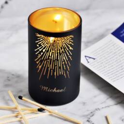Personalised Scented Candle Orange Blossom Jasmine Amber Coconut Wax For Her Anniversary Birthday Valentine Gift - thumbnail 3
