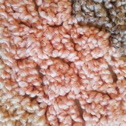 Baby Blanket Soft Fluffy Coral Stripes C2C Corner 2 Wheelchair Lap Receiving Blanket Tummy Time Floor Mat Afghan - thumbnail 4