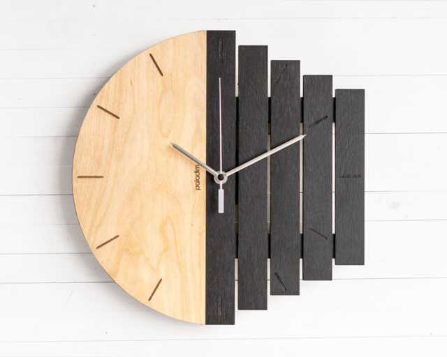 Industrial Component Wall Clock - Made To Order From Birch Plywood, 30cm/12 - image 1
