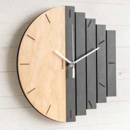 Industrial Component Wall Clock - Made To Order From Birch Plywood, 30cm/12 - thumbnail 2