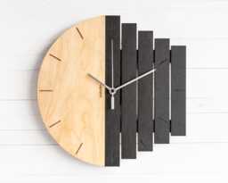 Industrial Component Wall Clock - Made To Order From Birch Plywood, 30cm/12 - thumbnail 1