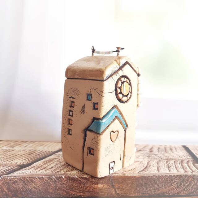 Ceramic House Sculpture - image 1
