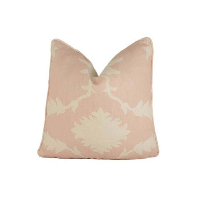 Mary Mcdonald For Schumacher - Garden Of Persia Blush Conch Graphic Persian Inspired Designer Cushion Cover Handmade Throw Pillow - image 1