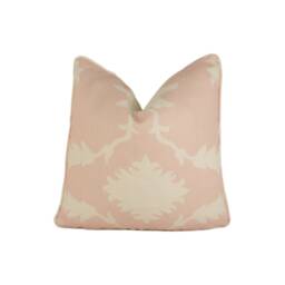 Mary Mcdonald For Schumacher - Garden Of Persia Blush Conch Graphic Persian Inspired Designer Cushion Cover Handmade Throw Pillow - thumbnail 1