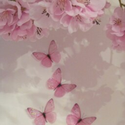 Sparkling Pink Butterfly Wall Decor Fairy Dust 3D Art - Set Of 4 - thumbnail 2