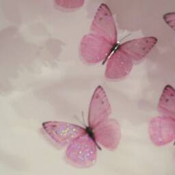 Sparkling Pink Butterfly Wall Decor Fairy Dust 3D Art - Set Of 4 - thumbnail 3