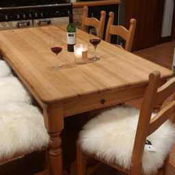 Hand Cut Sheepskin Seat Pad Luxurious Chair Cushion With Securing Loops - thumbnail 2