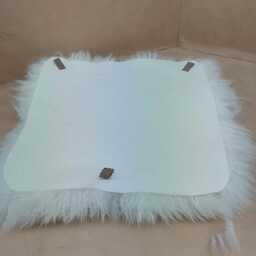Hand Cut Sheepskin Seat Pad Luxurious Chair Cushion With Securing Loops - thumbnail 3