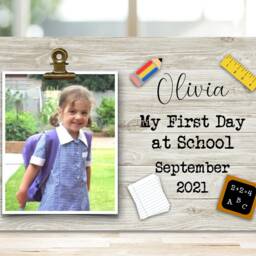 First Day At School Gift, 1st Preschool, Kindergarten Playgroup Nursery Frame Photo Frame, Keepsake - thumbnail 3