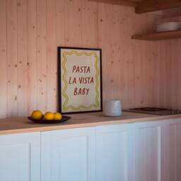 Pasta La Vista Baby Unframed Print - Kitchen Prints Wall Decor Posters Lover Gifts Art Funny - thumbnail 1