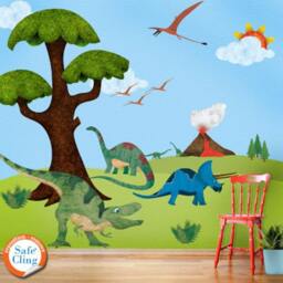 Personalizd Dinosaur Name Sign Wall Sticker For Kids Room - Stk1035 - thumbnail 2