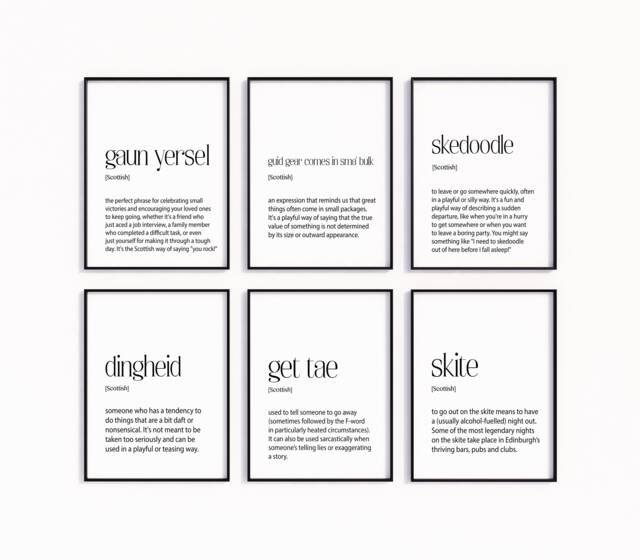 Scots-Inspired Gifts Choose From 6 Charming Scottish Definitions & Capture The Essence Of Scotland's Scandi-Influenced Culture, Ship Fast - image 1