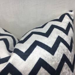 Ikat Velvet Pillow Cover, Handwoven Silk Blend, Modern Home Decor - 20x20 - thumbnail 2
