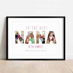Personalised Nana Photo Letter Print, Birthday Gift From Grandchild, Custom Quote - thumbnail 3