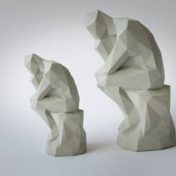 "Concrete Thinker Statue ""The Thinker" - thumbnail 3