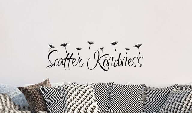 Scatter Kindness Vinyl Decal, Inspirational Quotes, Stickers, Wall Decor, Home Decor - image 1