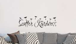 Scatter Kindness Vinyl Decal, Inspirational Quotes, Stickers, Wall Decor, Home Decor - thumbnail 1