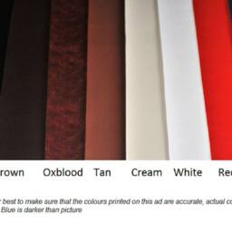 "2 Two Tone Tan Faux Leather Classic Cushions 16"" 18"" 20" - thumbnail 4