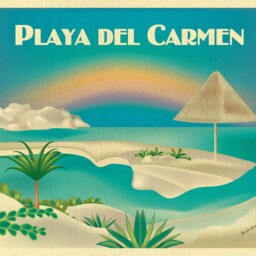 Playa Del Carmen Art, Wall Art, Canvas, Poster, Mexican Art - E8-O-Play - thumbnail 2