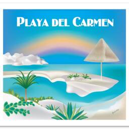 Playa Del Carmen Art, Wall Art, Canvas, Poster, Mexican Art - E8-O-Play - thumbnail 3