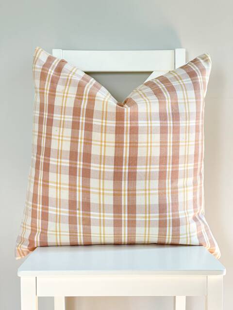 Brown Tribal Hemp Hand Woven Natural Dye Color Hmong Lumbar Pillow Cover - image 1