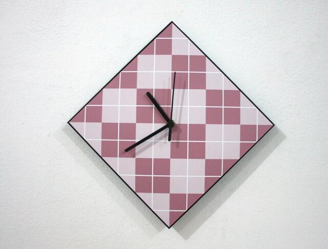 Hipster Triangle Light Brawn - Wall Clock - image 1