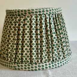 Fermoie Dark Emerald Green Marden Gathered Lampshade 10 - thumbnail 2