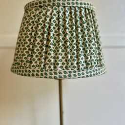 Fermoie Dark Emerald Green Marden Gathered Lampshade 10 - thumbnail 4