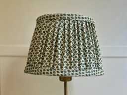 Fermoie Dark Emerald Green Marden Gathered Lampshade 10 - thumbnail 1