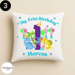 Personalized 1st Birthday Cushion - Cover Or Filled - thumbnail 3