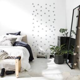 Triangle Wall Decals, 2'' Inch - 5cm Stickers, Decor, Shape Design & Art, Kids Room & Home Decor - thumbnail 3