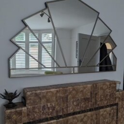 Over Mantle Large Art Deco Mirror, Wall - thumbnail 4