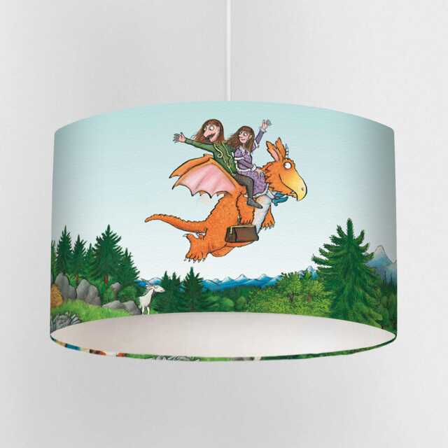 Zog & The Flying Doctors Lampshade - Officially Licensed Story Scene Ceiling Or Table Lamp Shade Handmade in UK - image 1