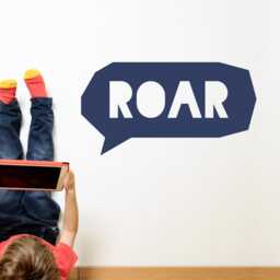 Roar - Vinyl Wall Decals Boys Roar Paper Cutout Vinyl Sticker Fun Simple Minimalist Room Dinosaur Quote Speech Bubble Kids Decor - thumbnail 3