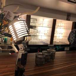 Retro Microphone Desk Lamp - Silver/Upcycled Elvis Looks Like Shure Sh55 Mancave Studio Home Theater Decor Modern Interior - thumbnail 4
