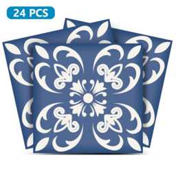 Tavalera Mexican Tile Set Of 24 Tiles Decals Stickers For Walls Kitchen Decals Bathroom Wall N4 - thumbnail 1