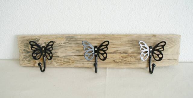 Driftwood Coat Rack With Butterfly Hook I - Length 57 cm - image 1