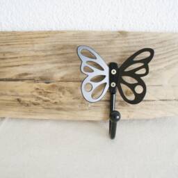 Driftwood Coat Rack With Butterfly Hook I - Length 57 cm - thumbnail 3