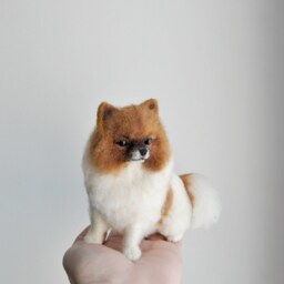 Pomeranian Or Any Other Breed - Will Be Made From Your Photos, Needle Felted Dog - thumbnail 3