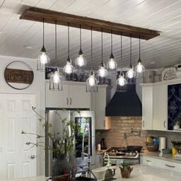 The Eagles' Nest Rustic Barn Wood Chandelier - thumbnail 1