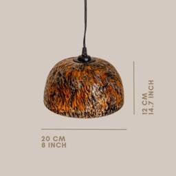 Ceramic Pendant Light Custom Pottery Lampshade - thumbnail 3