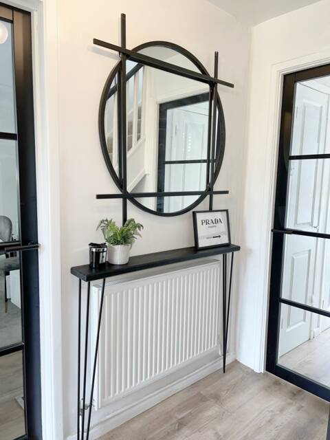 Black Narrow Console Table - image 1