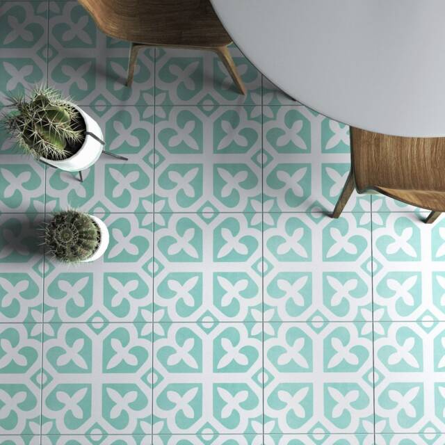 Mosaic Wall Art, Vinyl Floor Tiles, Kitchen Decor, Bathroom Tile Decal, Stickers, Pack Of 10 - Skumtd - image 1