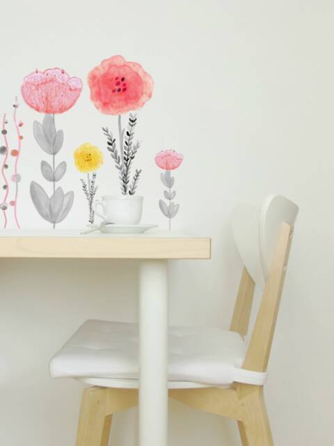 Wall Decal Flower, Home D??cor, Bedroom Floral Decal, Nursery Wooly Meadow Collection - Design Nr.4 - image 1