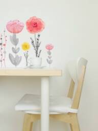 Wall Decal Flower, Home D??cor, Bedroom Floral Decal, Nursery Wooly Meadow Collection - Design Nr.4