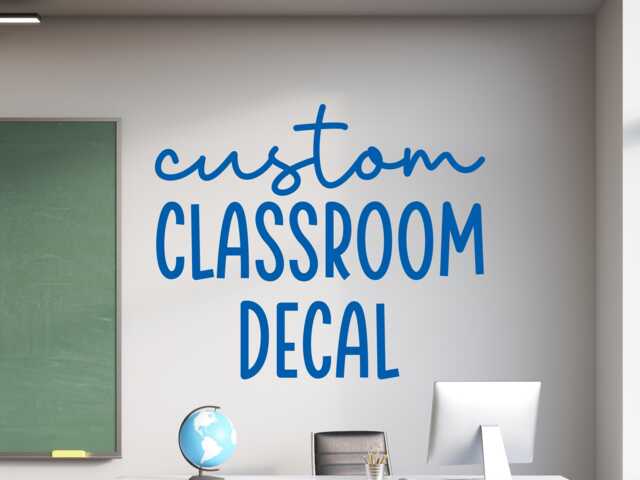 Custom Classroom Wall Decal - Personalized Teacher Name Or School Quote - image 1