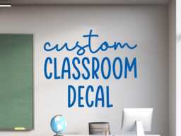 Custom Classroom Wall Decal - Personalized Teacher Name Or School Quote - thumbnail 1