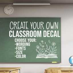 Custom Classroom Wall Decal - Personalized Teacher Name Or School Quote - thumbnail 2